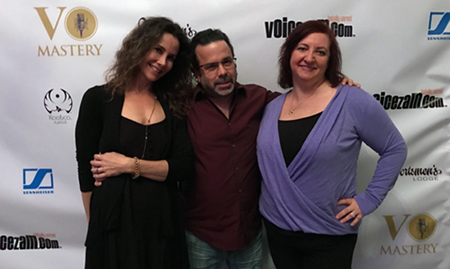 Voice actress Alyson Steel and MacMyDay’s Tommy and Susie Grafman