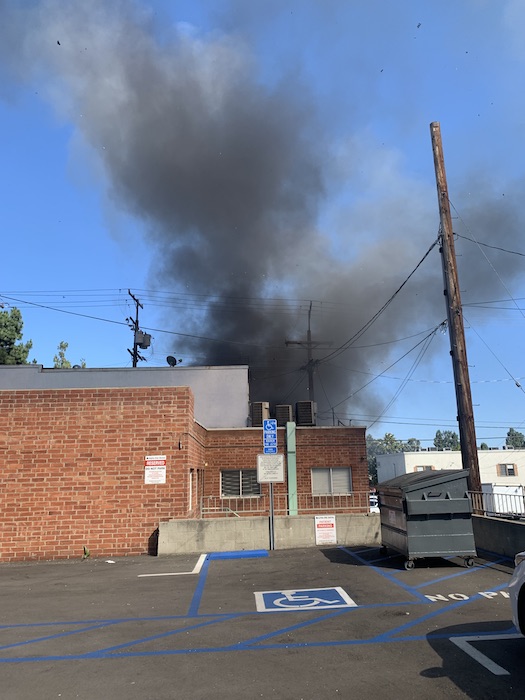 I took this photo at my client's parking lot... this is why the importance of backup and redundant cloud backups are important.