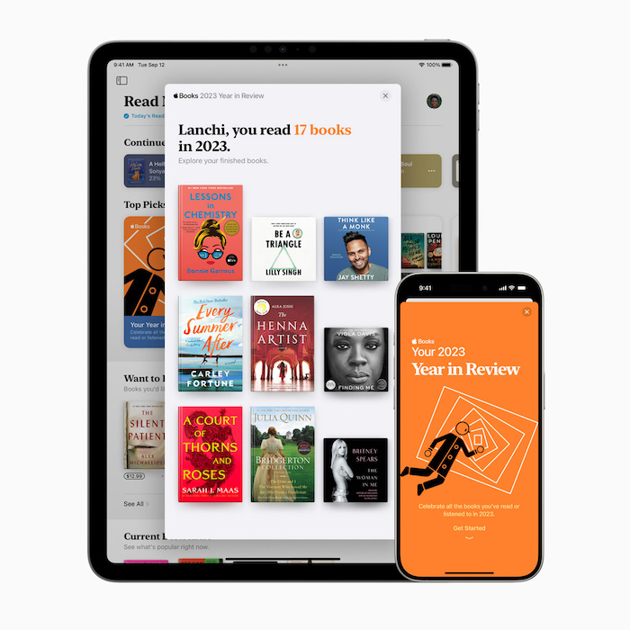 Apple unveils the top books of 2023 and a new Year in Review experience